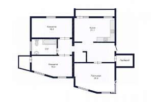 3-к квартира, вторичка, 117м2, 9/10 этаж