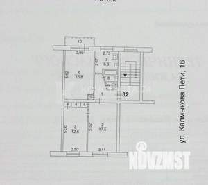 3-к квартира, вторичка, 62м2, 4/5 этаж
