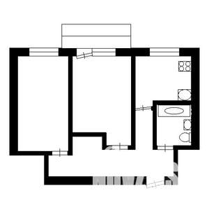2-к квартира, вторичка, 43м2, 9/9 этаж