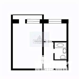 1-к квартира, вторичка, 32м2, 2/5 этаж