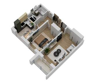 2-к квартира, вторичка, 48м2, 16/18 этаж