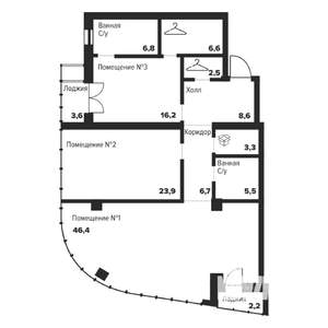 2-к квартира, вторичка, 127м2, 11/29 этаж