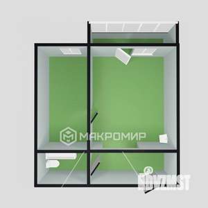 2-к квартира, вторичка, 41м2, 6/10 этаж