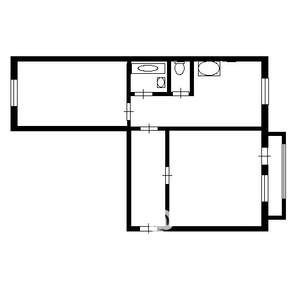 2-к квартира, вторичка, 53м2, 2/9 этаж