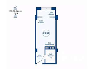 1-к квартира, вторичка, 30м2, 13/24 этаж