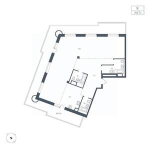1-к квартира, вторичка, 165м2, 10/10 этаж