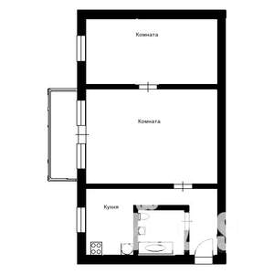 1-к квартира, вторичка, 43м2, 2/10 этаж