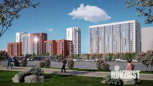 1-к квартира, строящийся дом, 38м2, 2/16 этаж