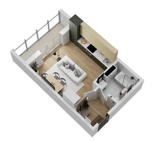 Студия квартира, вторичка, 24м2, 2/18 этаж