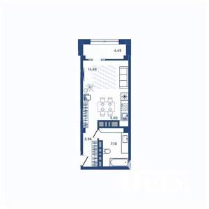 1-к квартира, вторичка, 37м2, 5/23 этаж