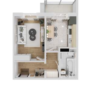 2-к квартира, вторичка, 41м2, 2/18 этаж