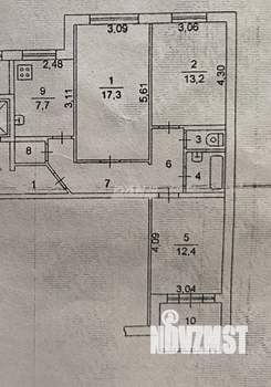 3-к квартира, вторичка, 65м2, 1/10 этаж