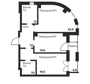 2-к квартира, вторичка, 76м2, 5/29 этаж