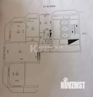 5-к квартира, вторичка, 173м2, 21/24 этаж