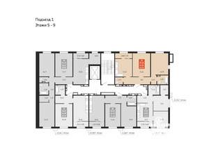 2-к квартира, вторичка, 61м2, 9/10 этаж