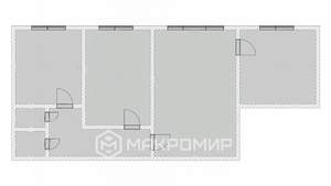 3-к квартира, вторичка, 53м2, 4/5 этаж