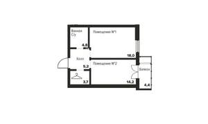2-к квартира, вторичка, 46м2, 11/31 этаж