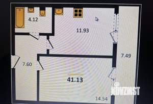 1-к квартира, вторичка, 41м2, 24/25 этаж