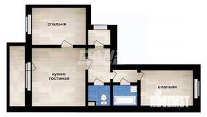 3-к квартира, вторичка, 54м2, 2/10 этаж
