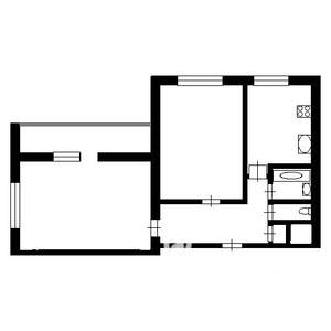2-к квартира, вторичка, 57м2, 2/5 этаж