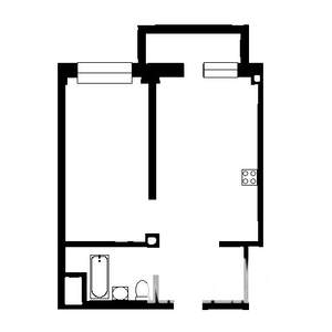 2-к квартира, вторичка, 45м2, 4/25 этаж