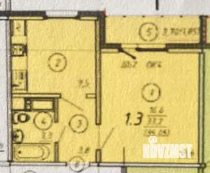 1-к квартира, вторичка, 37м2, 3/21 этаж