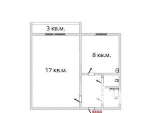 1-к квартира, вторичка, 34м2, 5/11 этаж