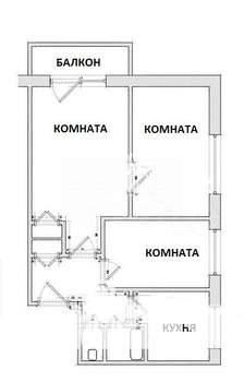 3-к квартира, вторичка, 51м2, 3/5 этаж