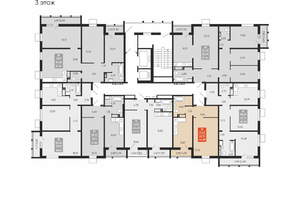 1-к квартира, вторичка, 43м2, 3/15 этаж