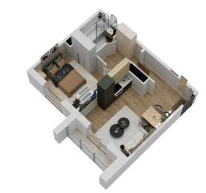 2-к квартира, вторичка, 41м2, 15/18 этаж