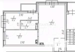 3-к квартира, вторичка, 69м2, 13/25 этаж