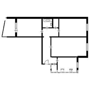3-к квартира, вторичка, 66м2, 9/9 этаж