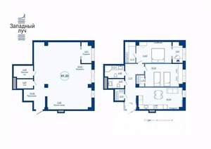 1-к квартира, вторичка, 81м2, 12/23 этаж