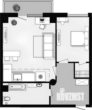 2-к квартира, вторичка, 68м2, 23/25 этаж
