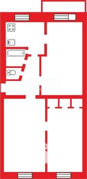 3-к квартира, вторичка, 61м2, 5/5 этаж