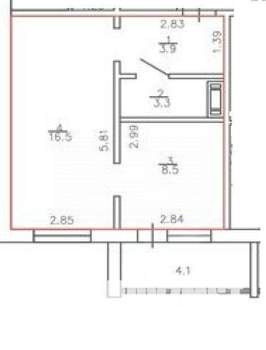 1-к квартира, вторичка, 32м2, 8/10 этаж