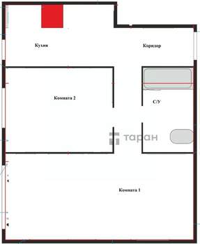 2-к квартира, вторичка, 45м2, 2/4 этаж