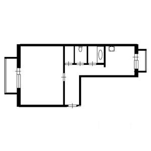 1-к квартира, вторичка, 41м2, 6/10 этаж