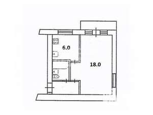 1-к квартира, вторичка, 30м2, 3/5 этаж