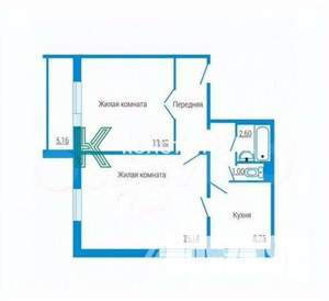 2-к квартира, вторичка, 66м2, 3/10 этаж