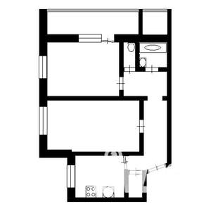 2-к квартира, вторичка, 54м2, 4/9 этаж