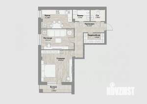 2-к квартира, сданный дом, 63м2, 15/16 этаж