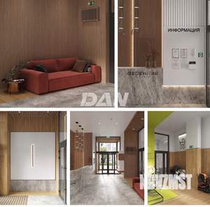 1-к квартира, строящийся дом, 45м2, 9/23 этаж