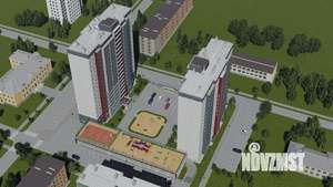 1-к квартира, строящийся дом, 36м2, 17/18 этаж