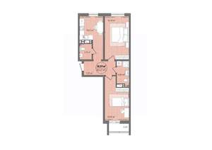 2-к квартира, вторичка, 62м2, 14/16 этаж