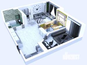 1-к квартира, вторичка, 82м2, 11/24 этаж