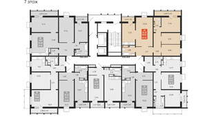 4-к квартира, вторичка, 86м2, 7/15 этаж