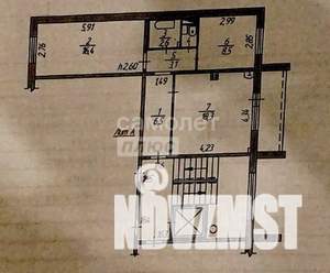 2-к квартира, вторичка, 56м2, 2/10 этаж