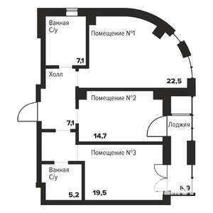 2-к квартира, строящийся дом, 76м2, 8/29 этаж