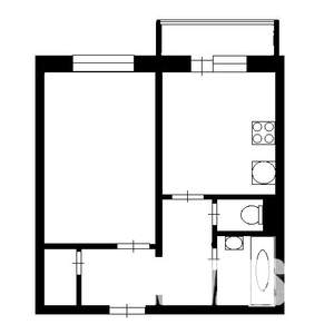 1-к квартира, вторичка, 34м2, 1/10 этаж